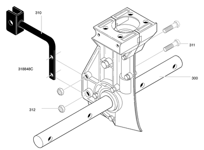 Transmission Assembly Diagram and Parts List for 11052X4NA 2003 Briggs and Stratton Cultivator
